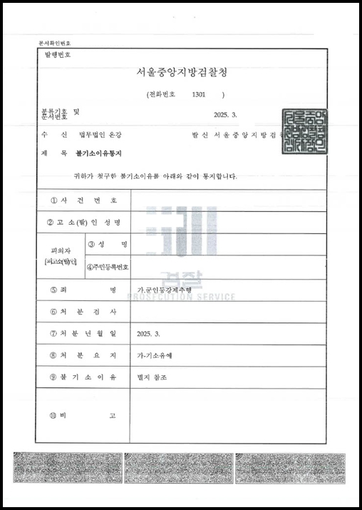 군 복무 중 동료 병사와의 우발적 신체 접촉으로 인한 군인등강제추행 혐의